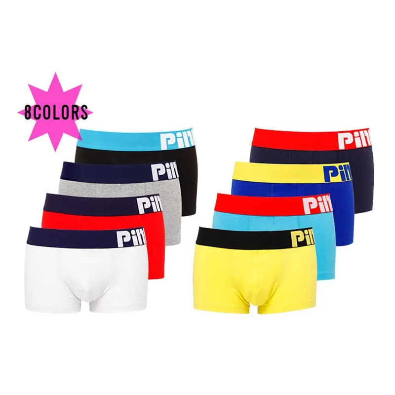4 Pack Men Underwear Boxers 8 Colors Comfortable Hyal Men Boxer Underwear Underwear Shorts Trunks
