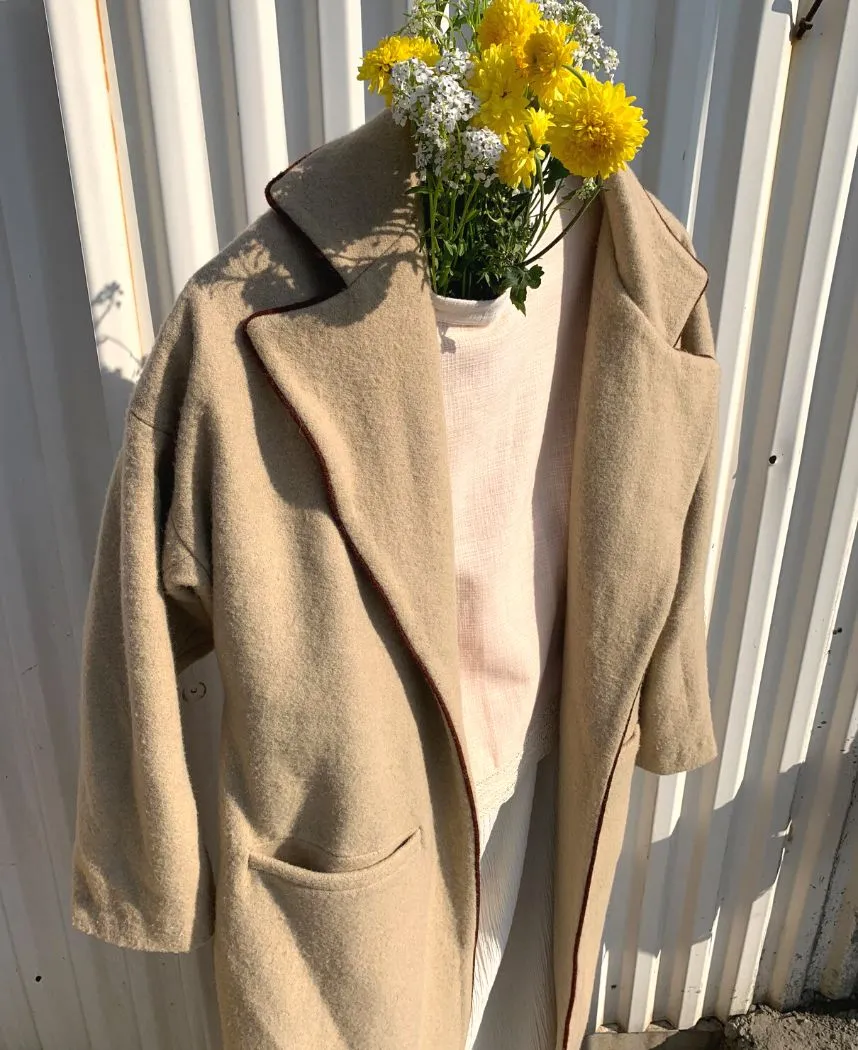 Beige Overcoat