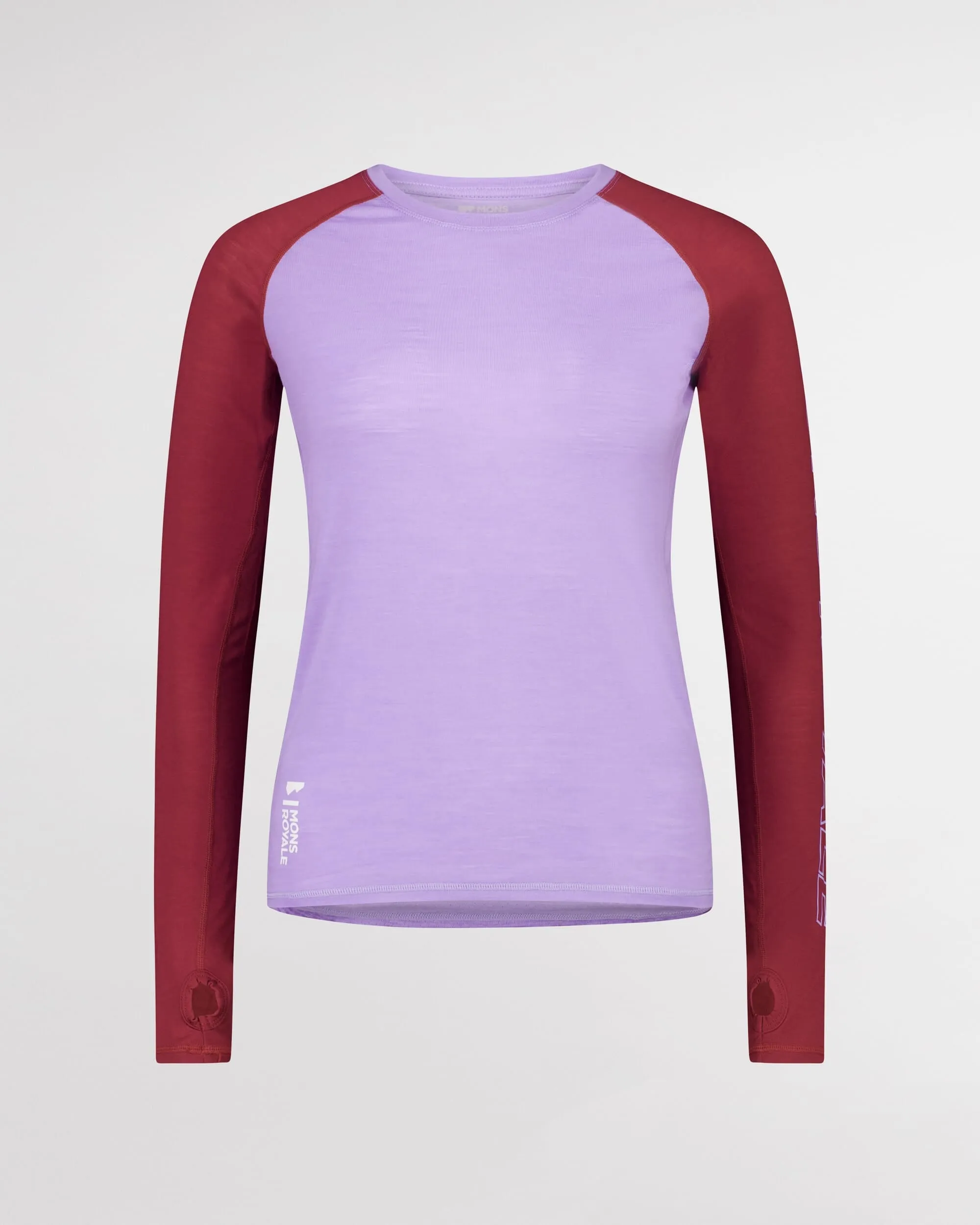Bella Merino Long Sleeve - Lupin / Cherry