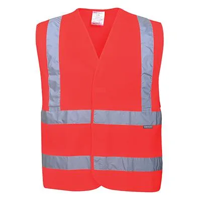 C470 Hi-Vis Two Band & Brace Vest - All Sizes