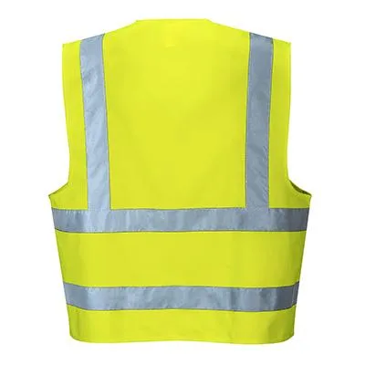 C470 Hi-Vis Two Band & Brace Vest - All Sizes