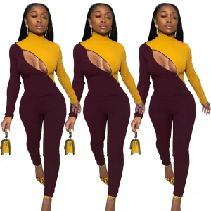 Colorblock bodysuit