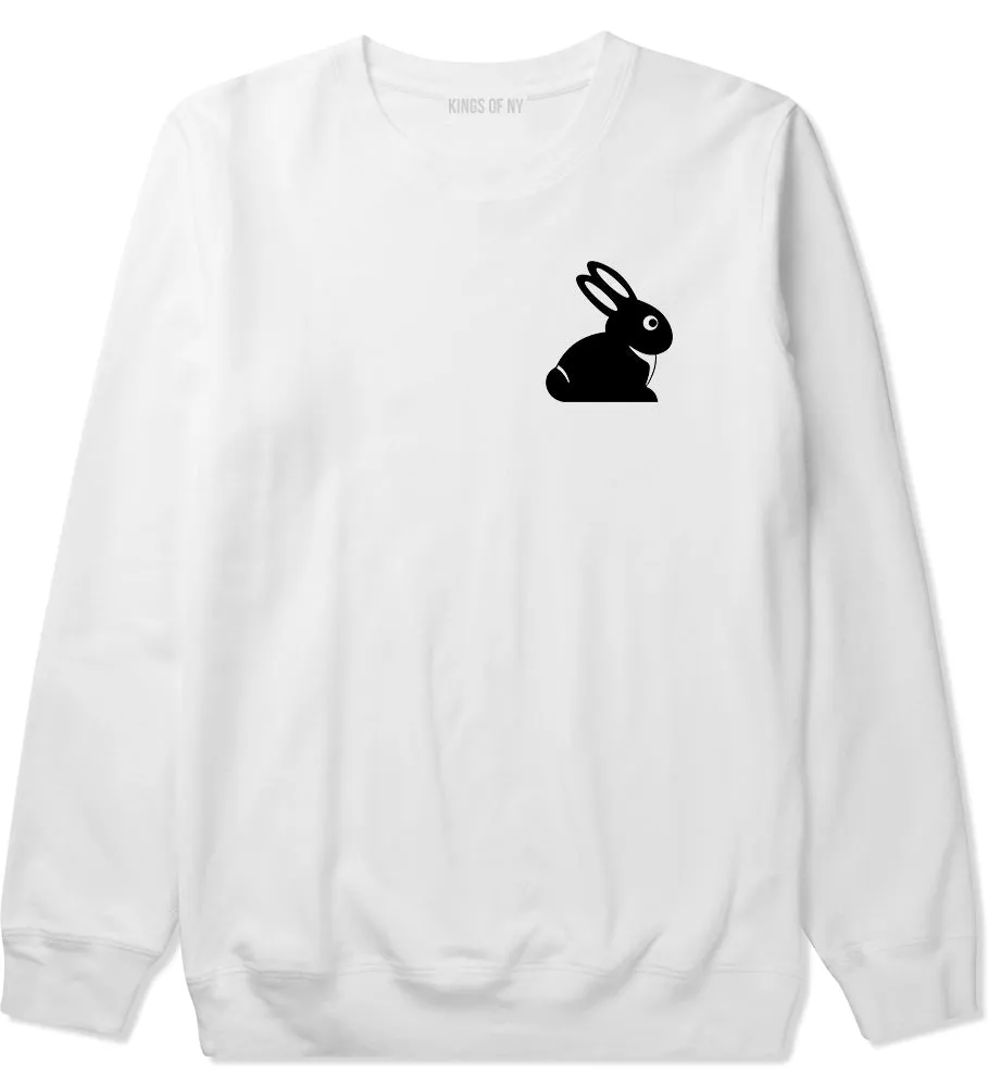 Easter Bunny Rabbit Chest Mens Crewneck Sweatshirt