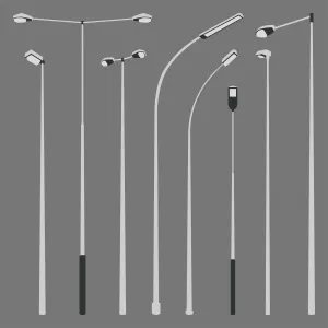 Flat Vector Roadway Lights