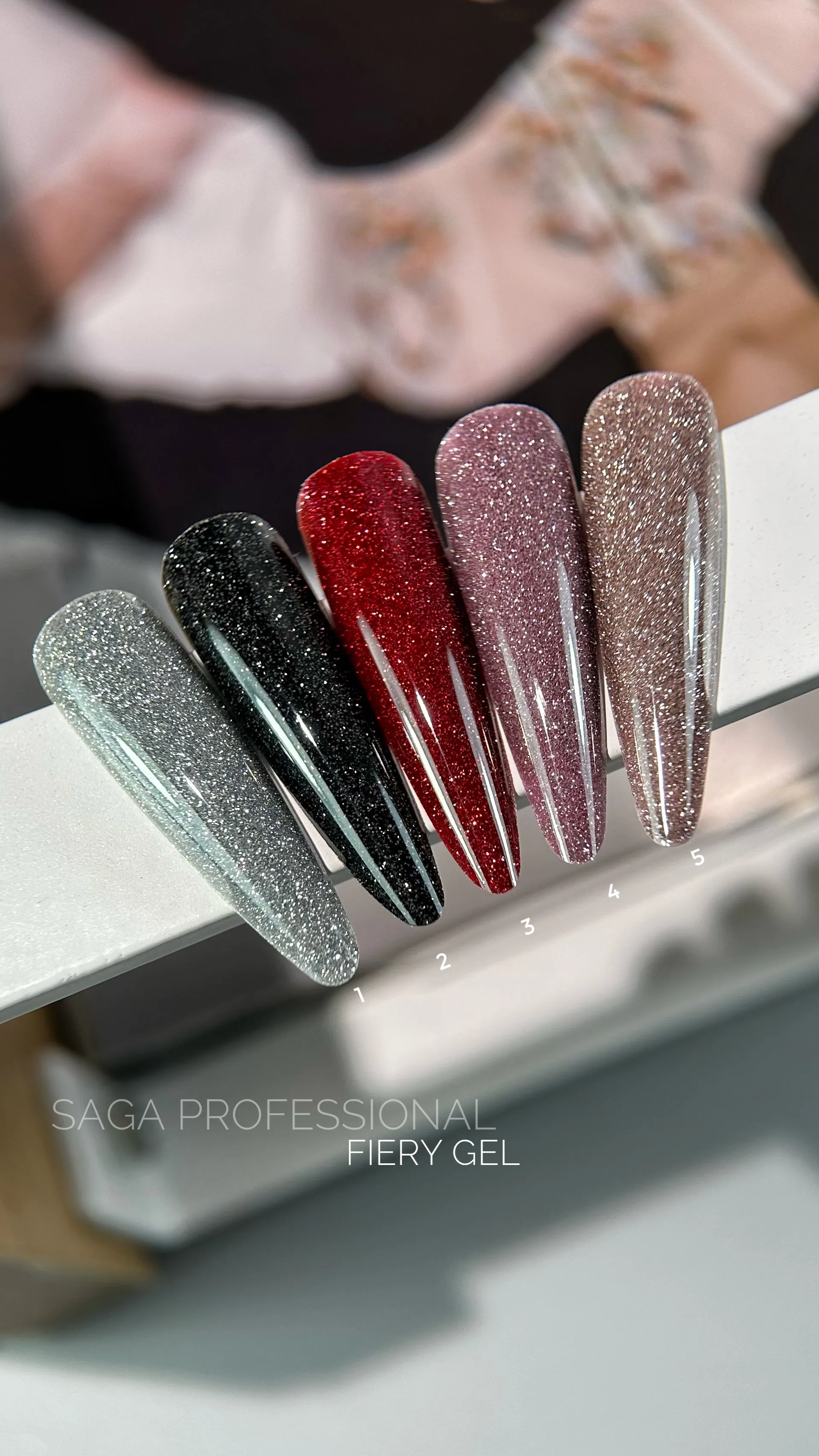 Gel polish Fiery №5 9 ml Saga Professional