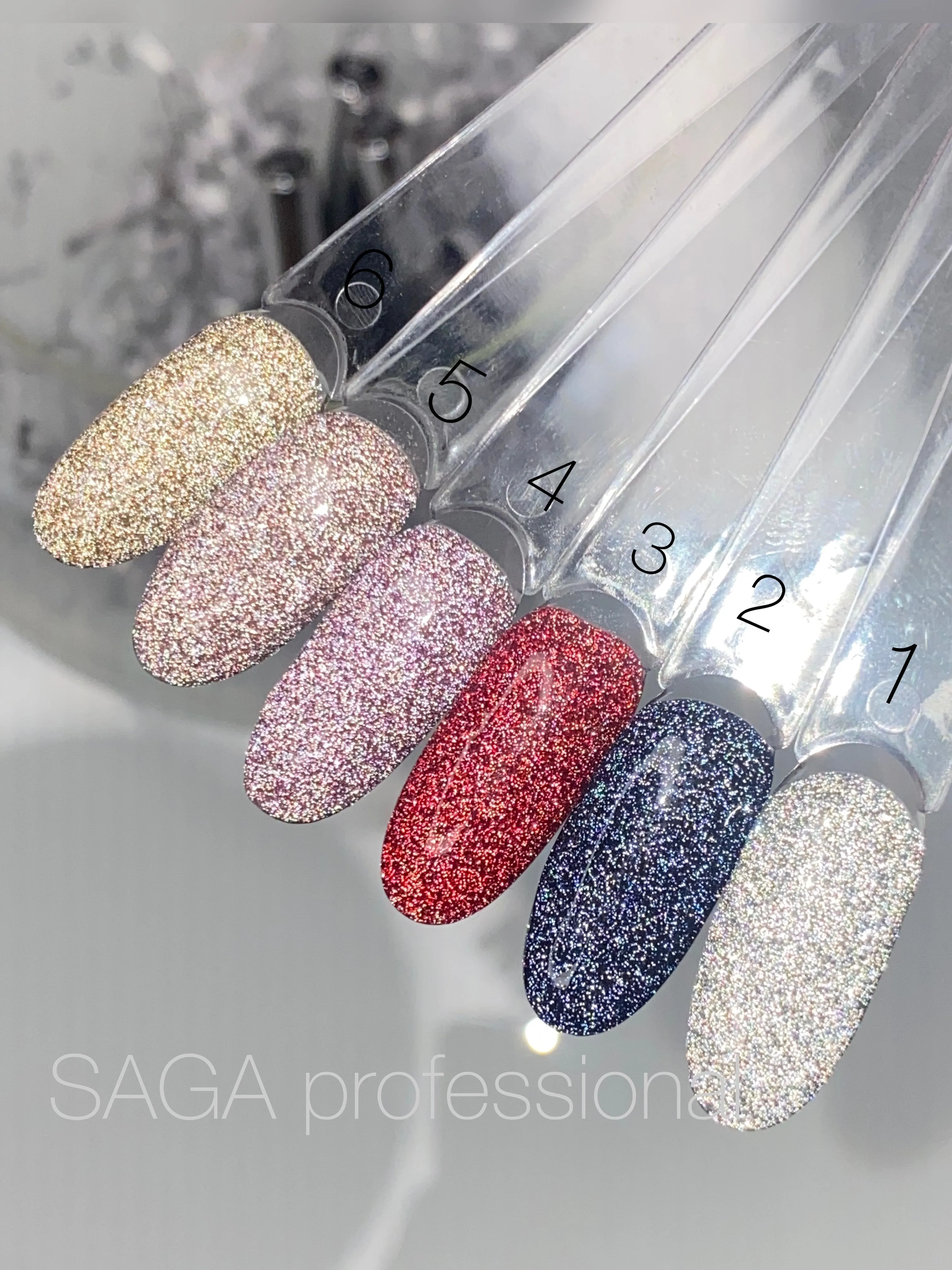 Gel polish Fiery №5 9 ml Saga Professional