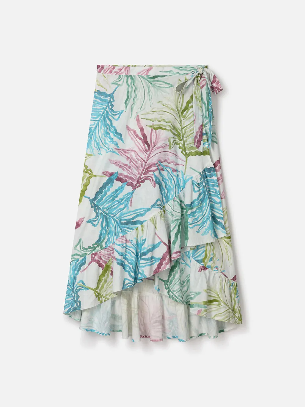 Hemp/ Organic Cotton Leaf Print Hemp Skirt