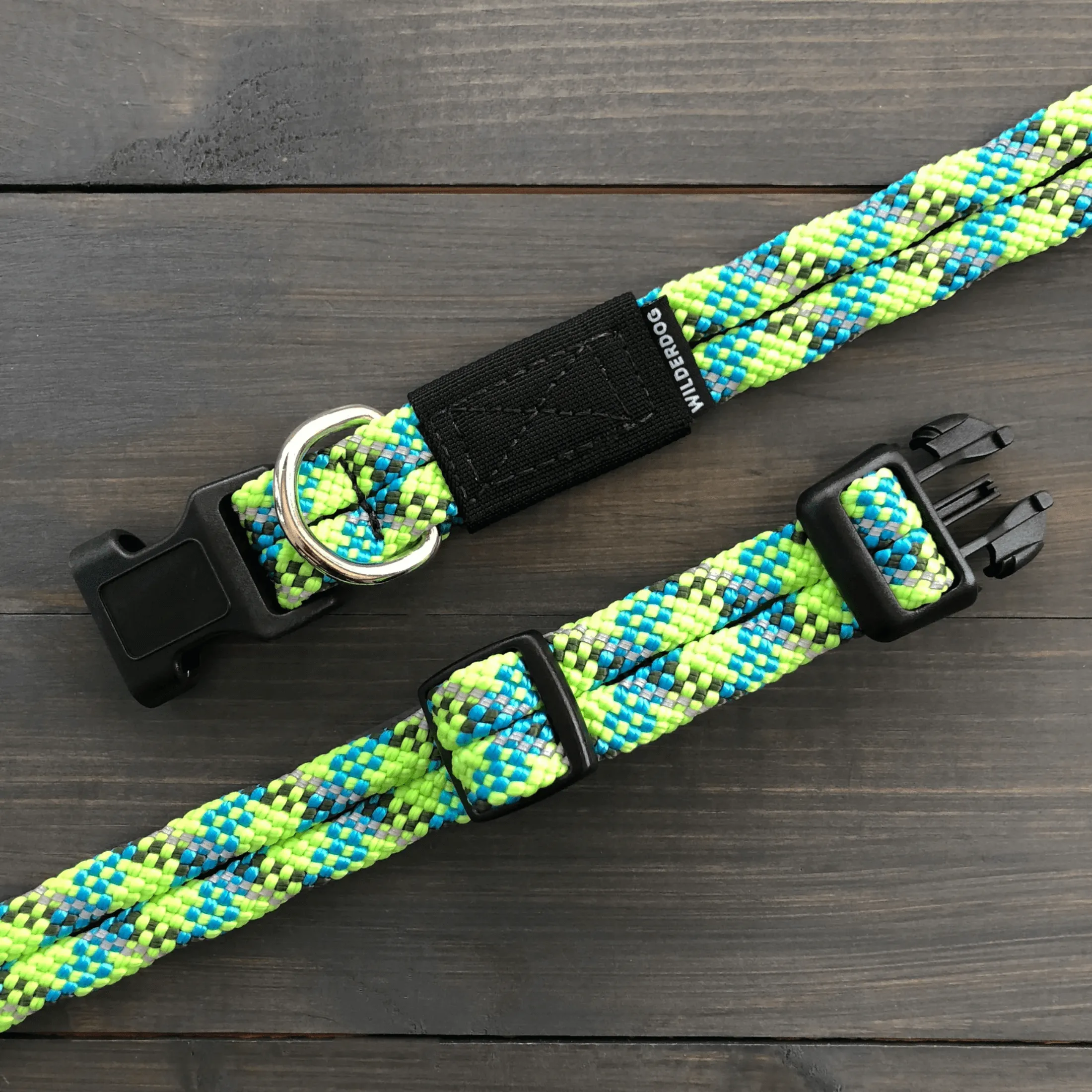 Lime Reflective Rope Collar