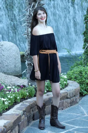 Loryn Off The Shoulder Dress - Black