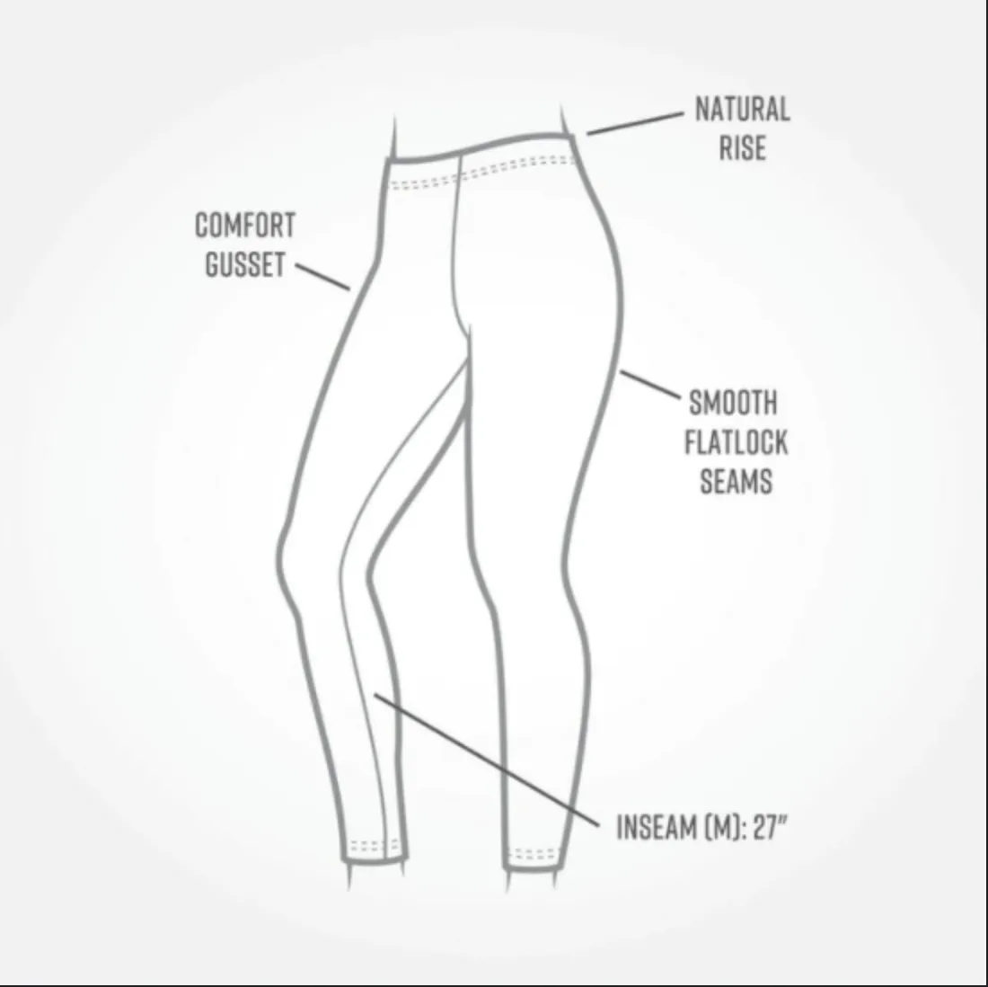 Maggie's Organics - Base Layer Leggings - Black Organic Cotton