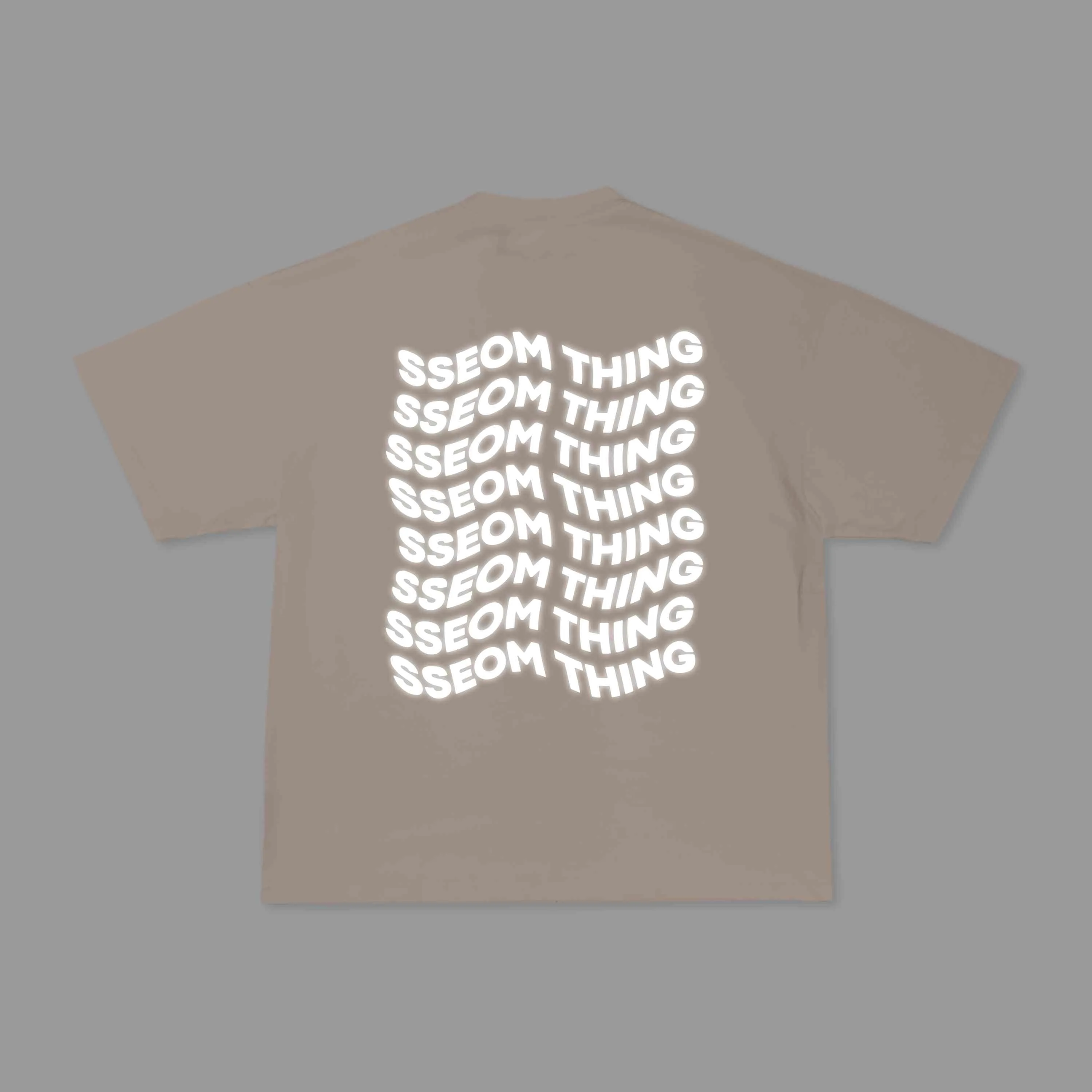 MENBUNG REFLECTIVE BEIGE TEE
