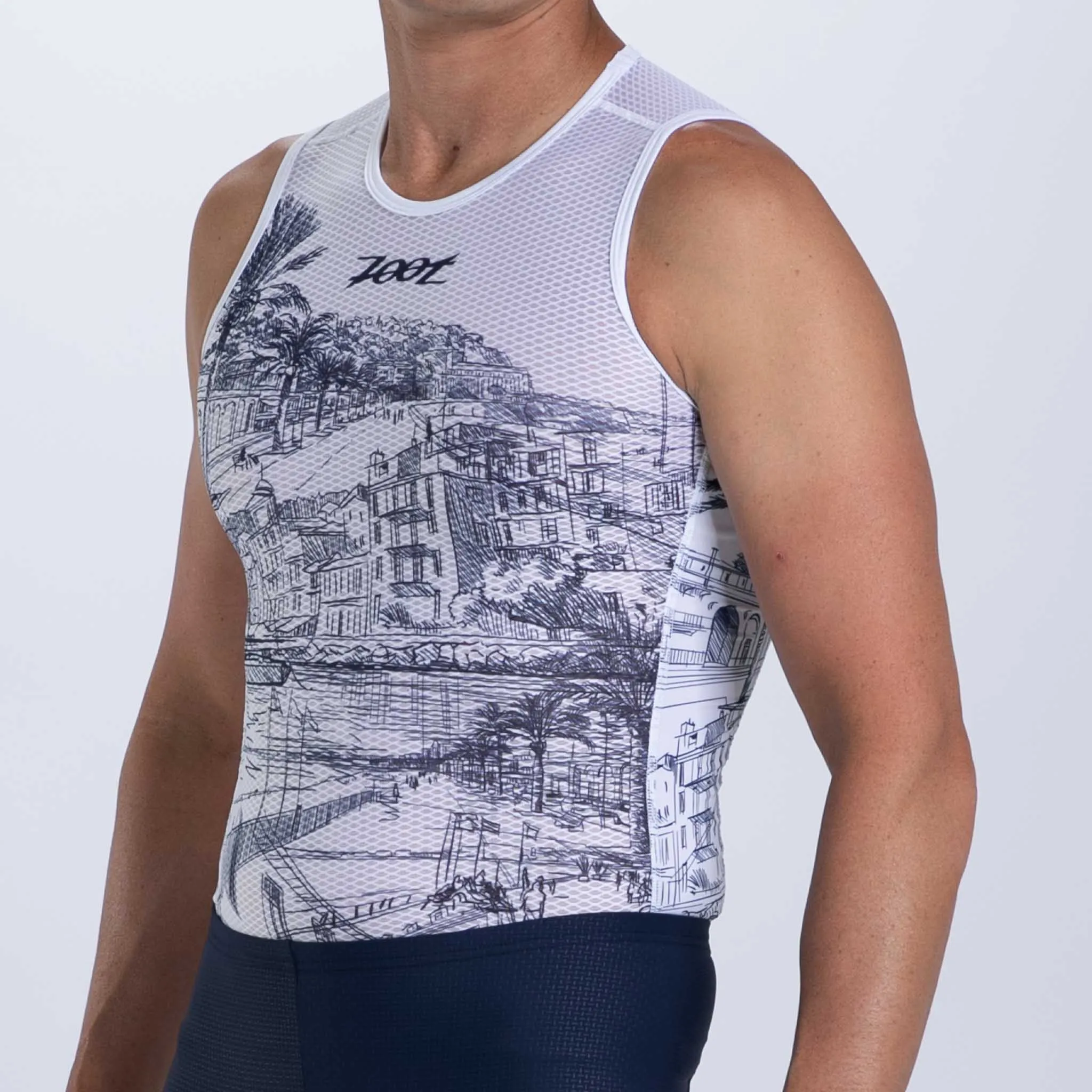 Men's Ltd Cycle Base Layer - Cote d'Azur