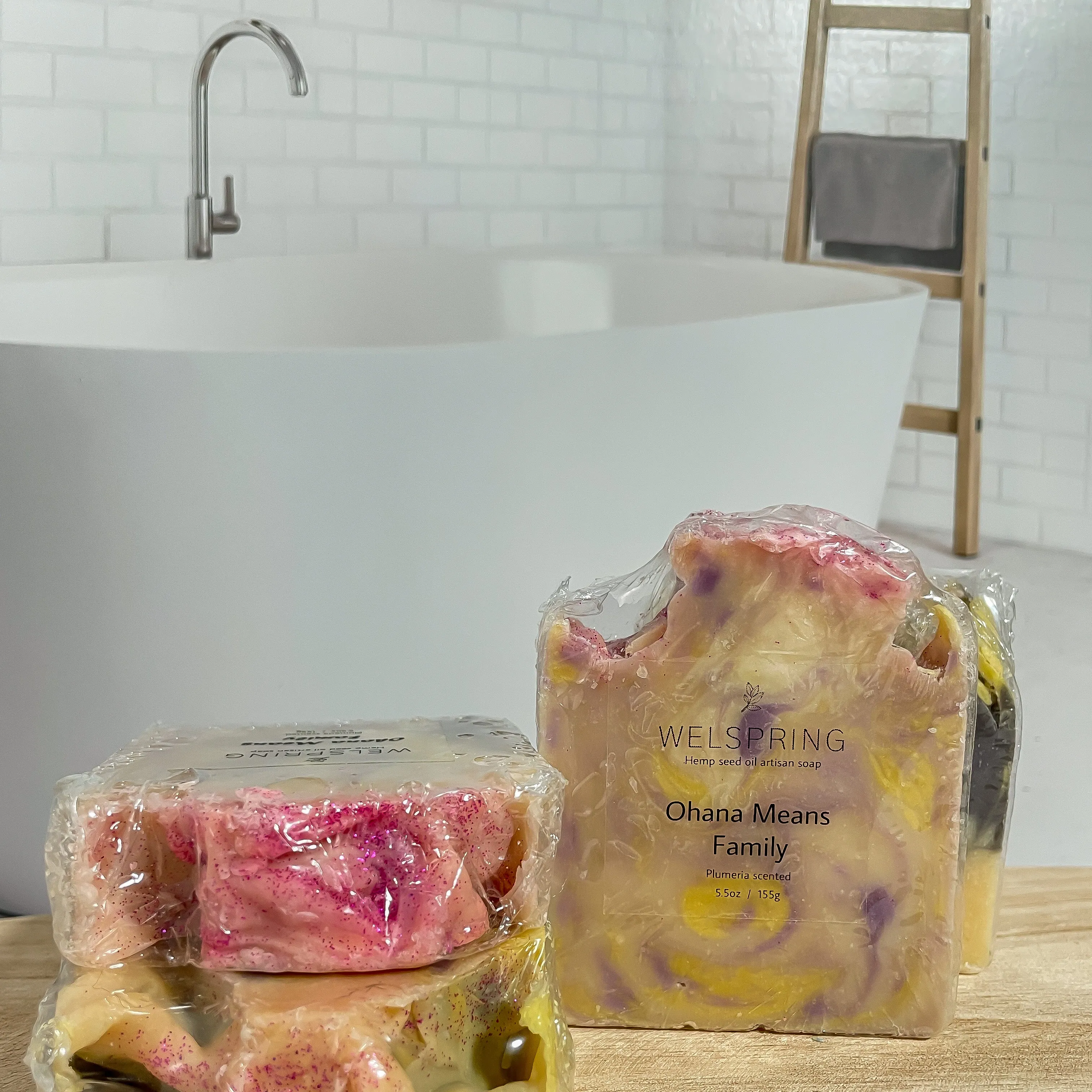 Ohana Means Family Vegan and Hemp Oil Bar Soap