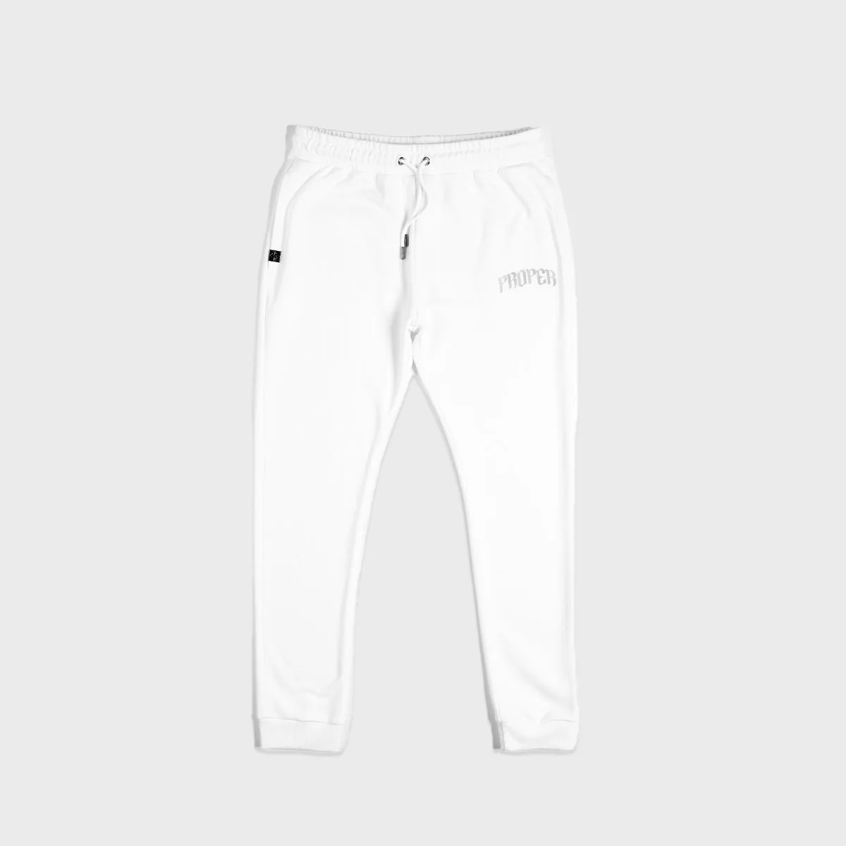 PROPER REFLECTIVE TRACKPANTS WHITE
