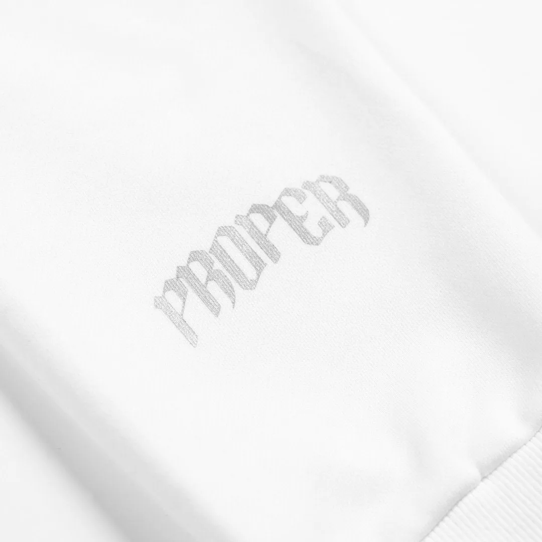 PROPER REFLECTIVE TRACKPANTS WHITE