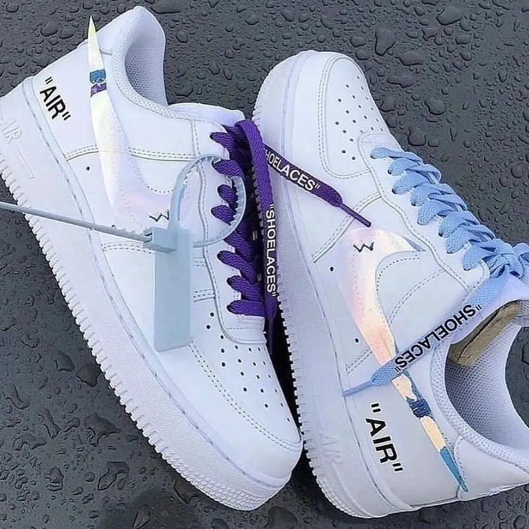 Reflective Swoosh Custom Nike Air Force 1