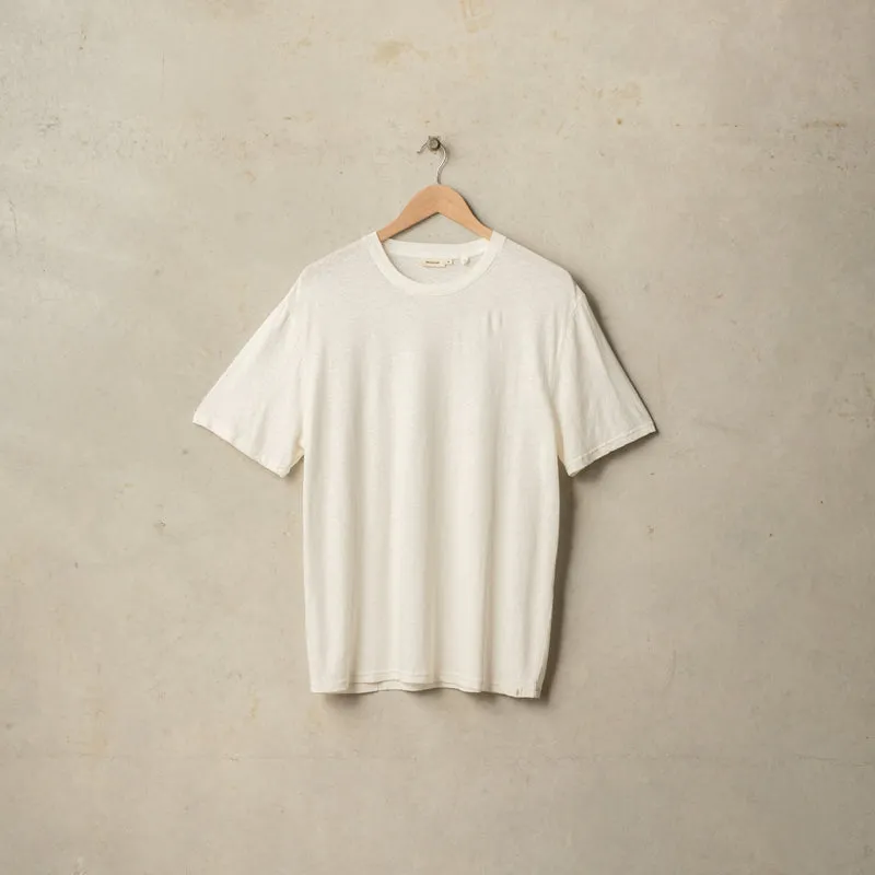 RELAXED HEMP TEE | CHALK