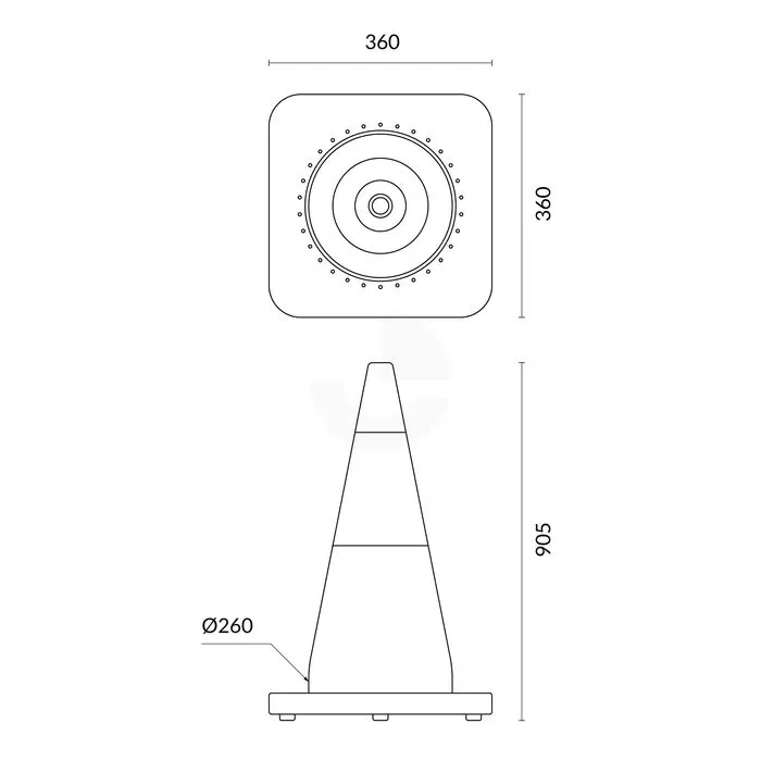 Traffic Cone Reflective 900mm