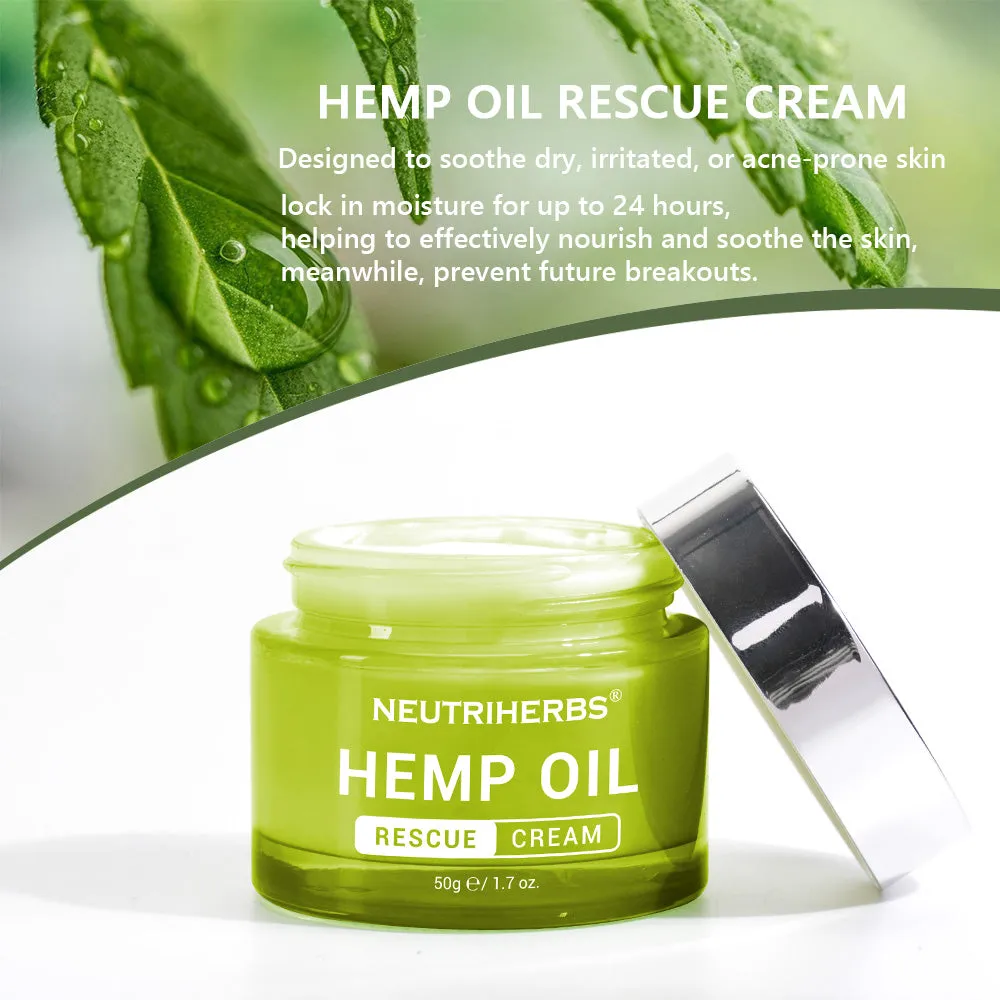 Wholesale Facial Moisturizer Hemp Oil Moisturizing Rescue Cream