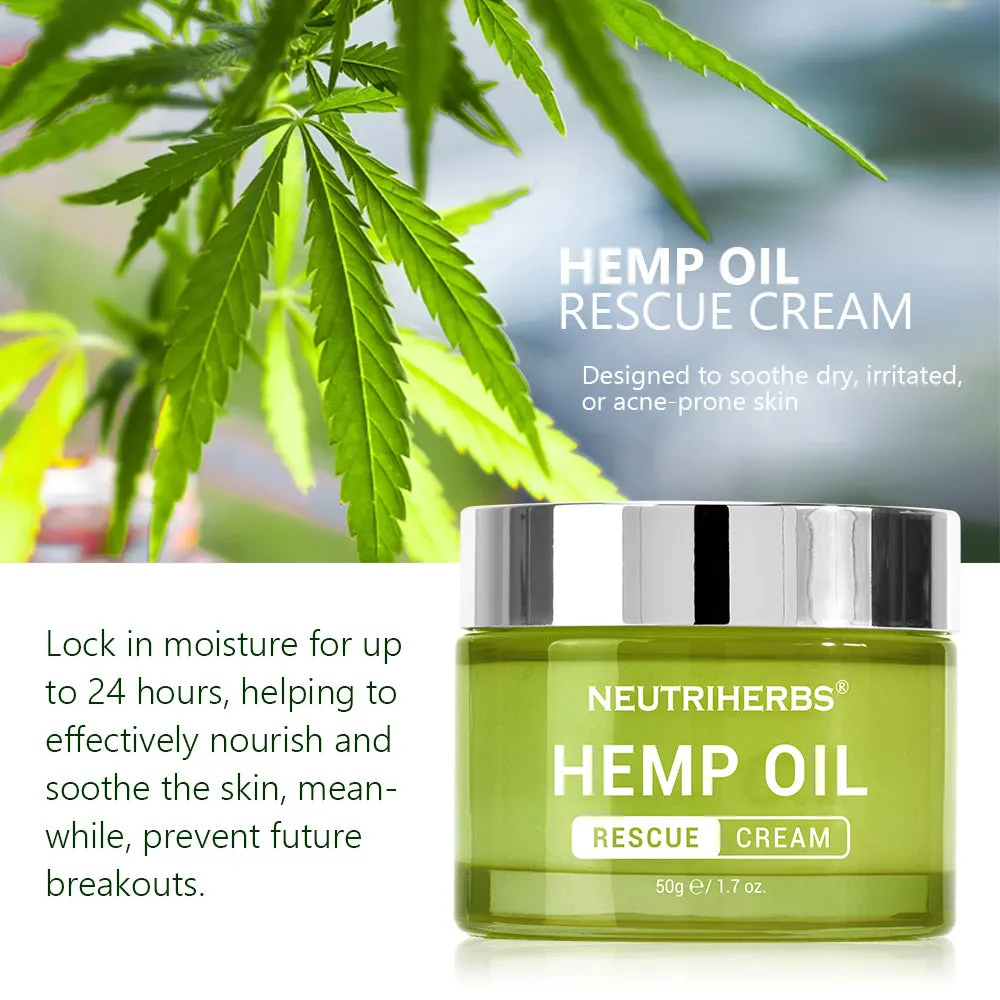 Wholesale Facial Moisturizer Hemp Oil Moisturizing Rescue Cream